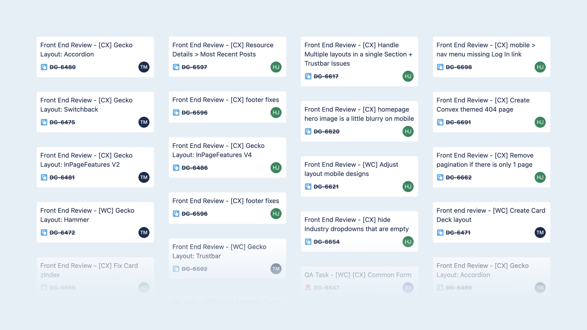 Jira tickets