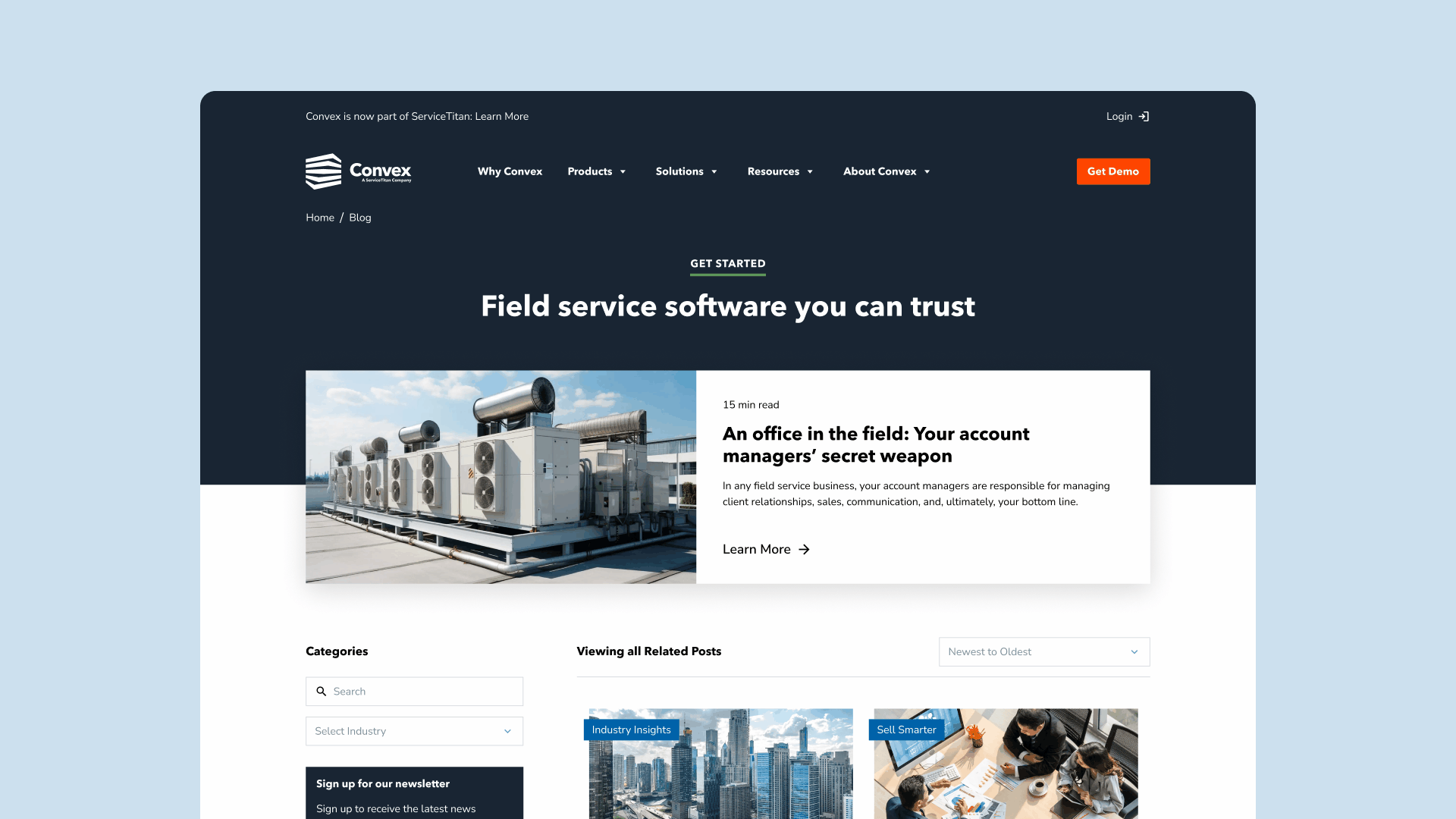 Convex screens